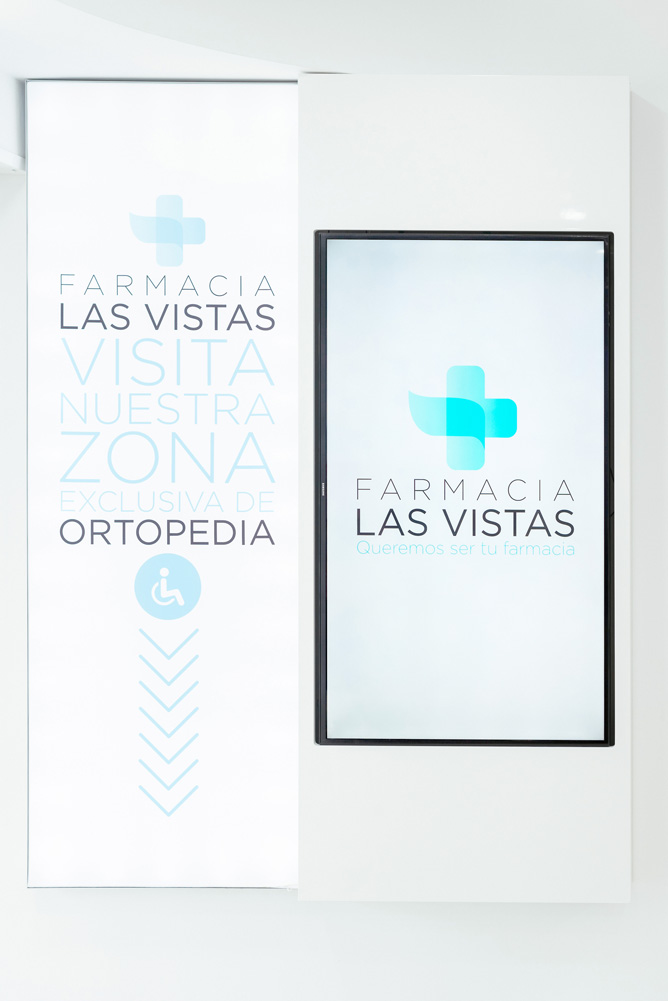 Pantallas informativas en farmacias