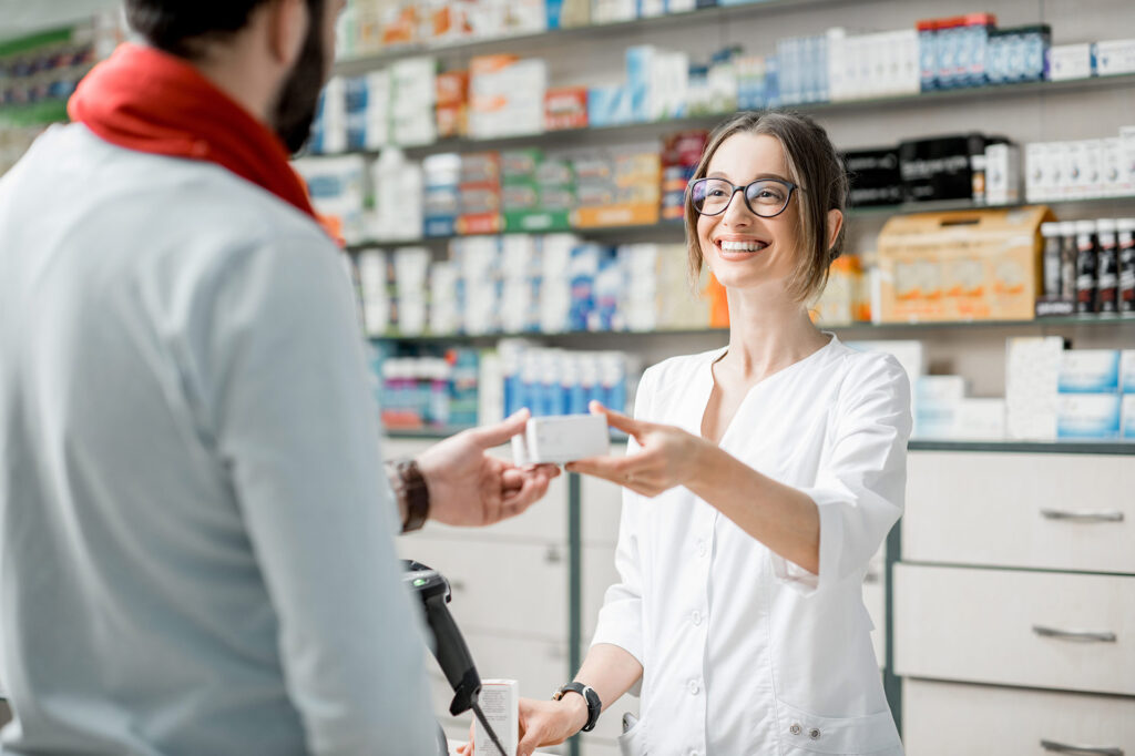 Los trabajadores de una farmacia
