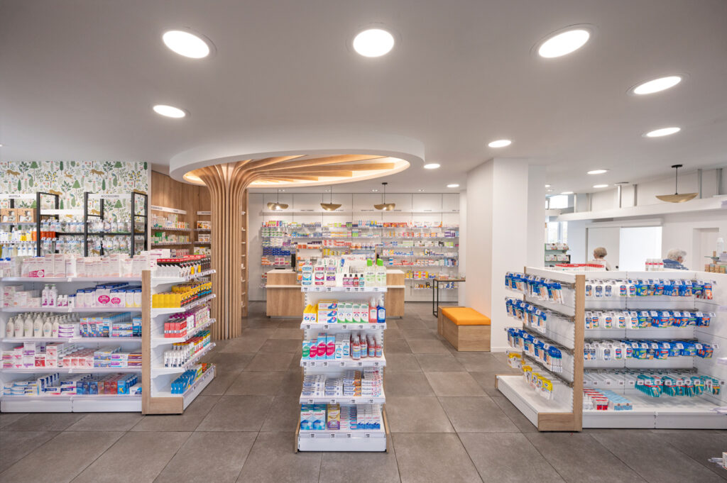 Promociones estacionales en farmacia.