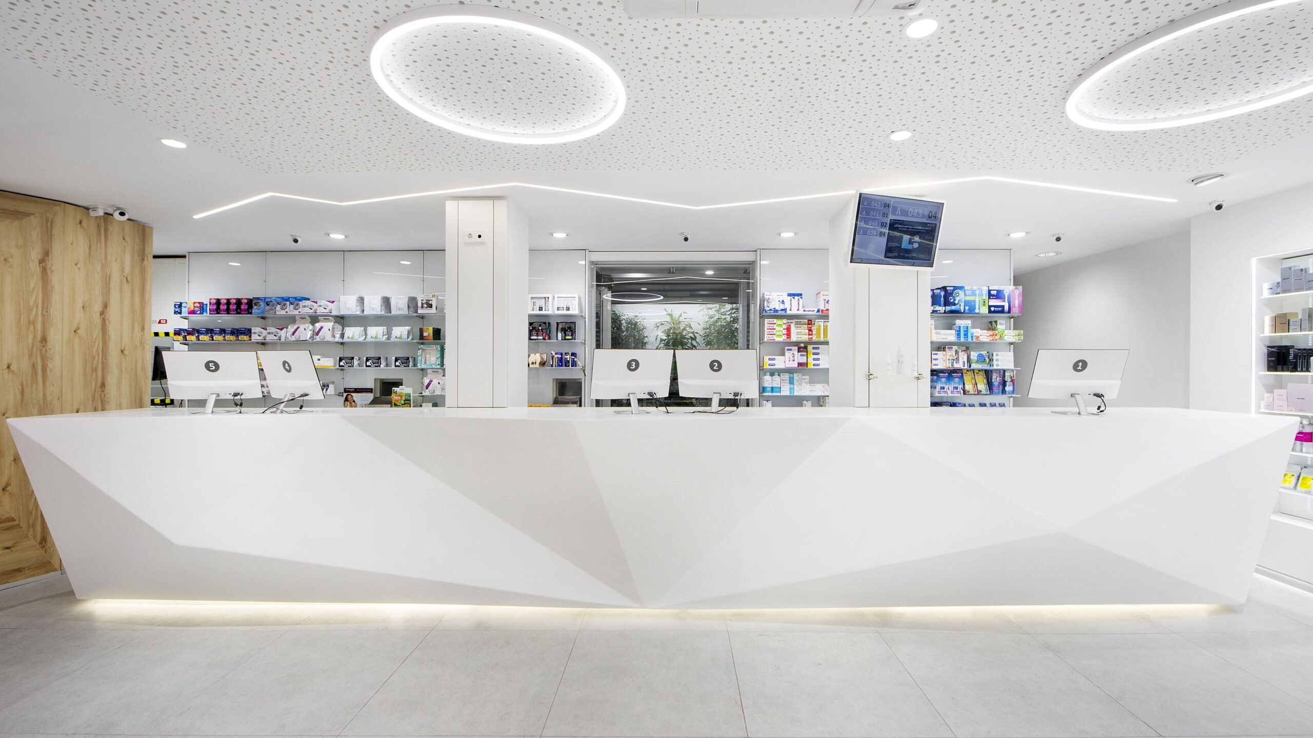 Mostrador de farmacia.