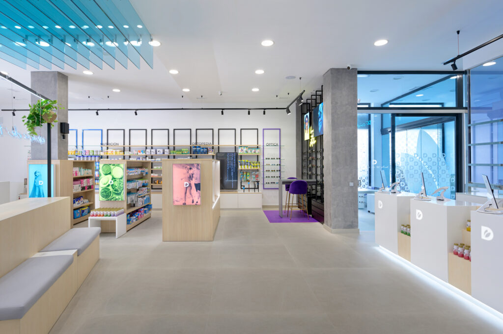 Farmacia Drago y la combinación de colores.
