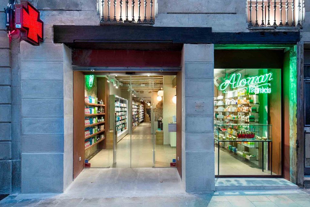 Escaparate de farmacia.