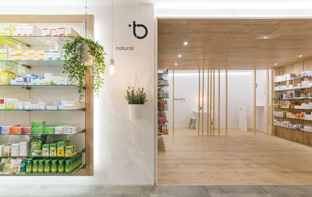Farmacia moderna de estilo nórdico Becerro.