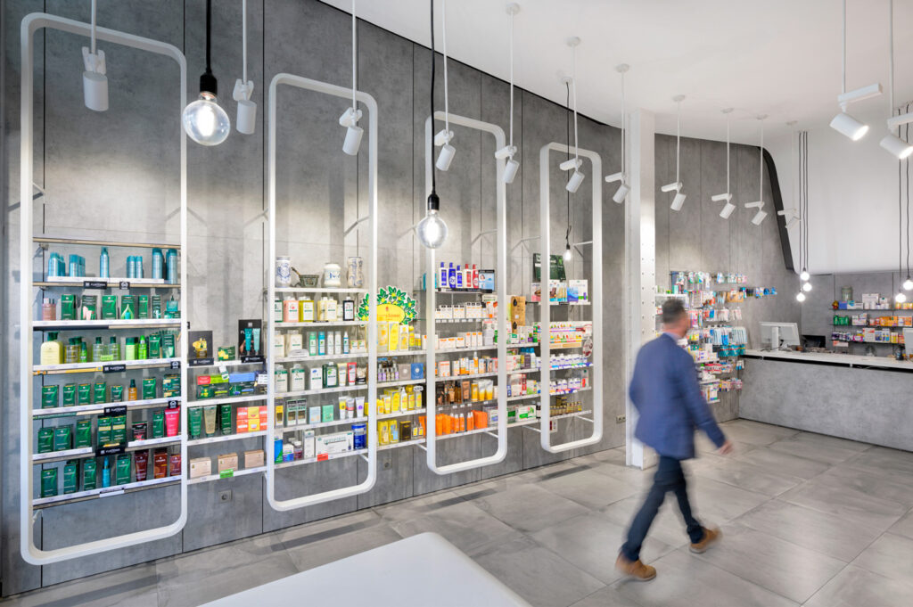 Lineales exclusivos para farmacia.