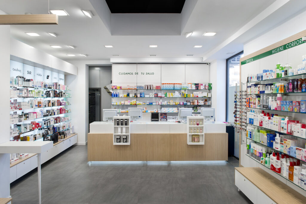 Mobiliario a medida en farmacias pequeñas