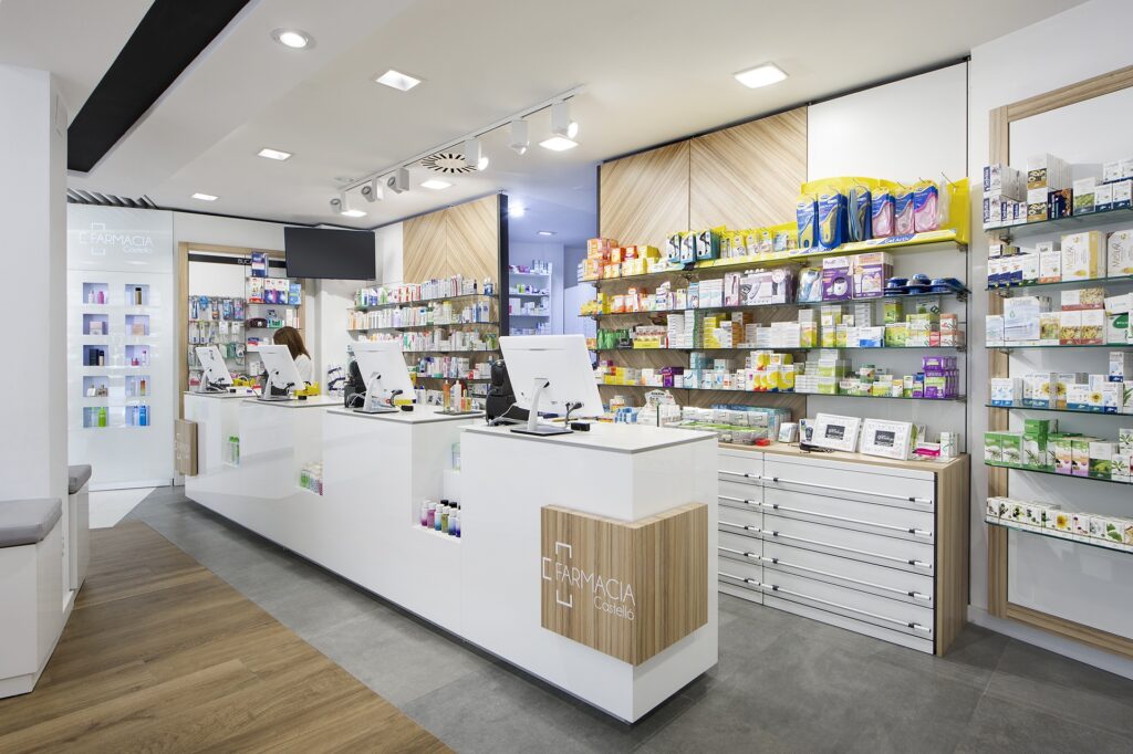 Mostradores de farmacia
