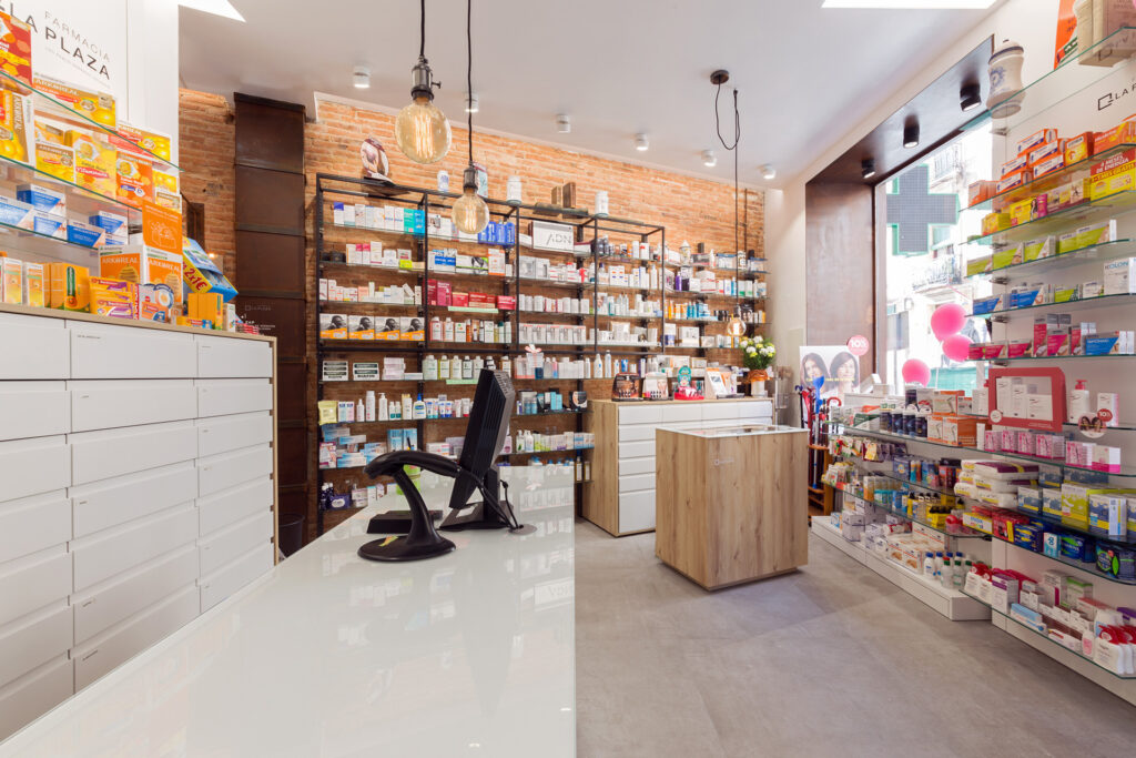 Espacio de almacenaje farmacias pequeñas