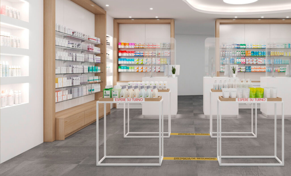 Separadores Display Inside Pharmacy